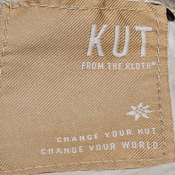 Kut Charlize High Waist Cigarette Leg Jeans In Champagne Size 00 NWT MSRP $99 - Picture 7 of 13